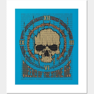 Queens of the Stone Age Vintage Skull Posters and Art